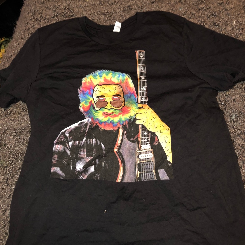 Hand designed jerry Garcia tee